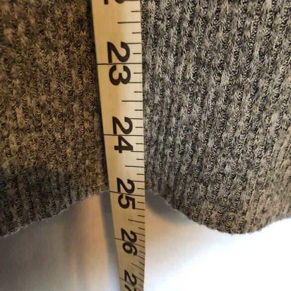 Express Shirt Ribbed Stretch Top Women’s XS Dolman Sleeve Gray Oversized - Picture 5 of 5